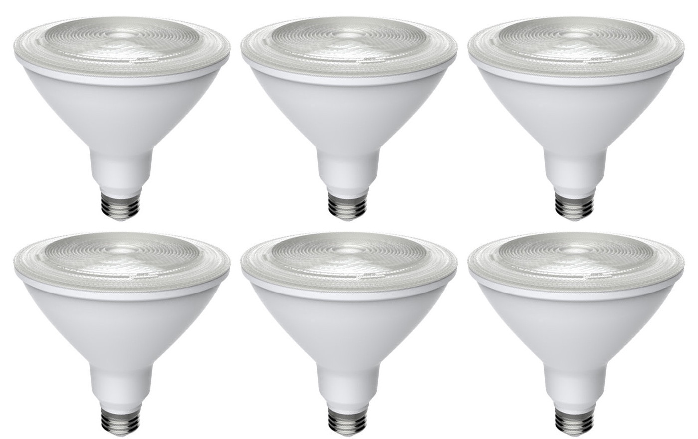 (6 bulbs) GE LED  PAR38, low glare, 12 watt, 950 lumens, 3000K, Narrow Flood LED Light Bulb