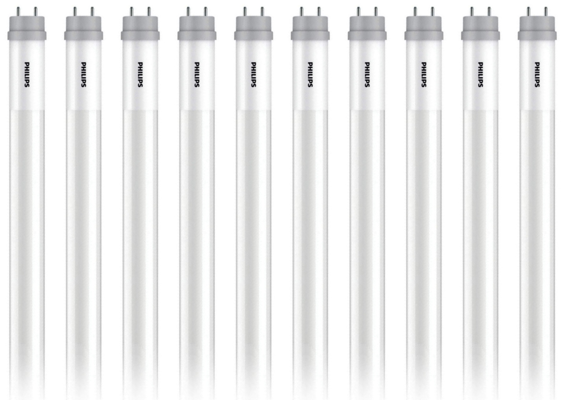 (case of 10) Philips 557421 LED Tube 9.9T8/COR/48-835/MF16/G T8 Fluorescent Replacement, 48 inches, 10 watts 3500K Neutral White, Type B Ballast Bypass LED tube for 4ft T8 LED upgrade