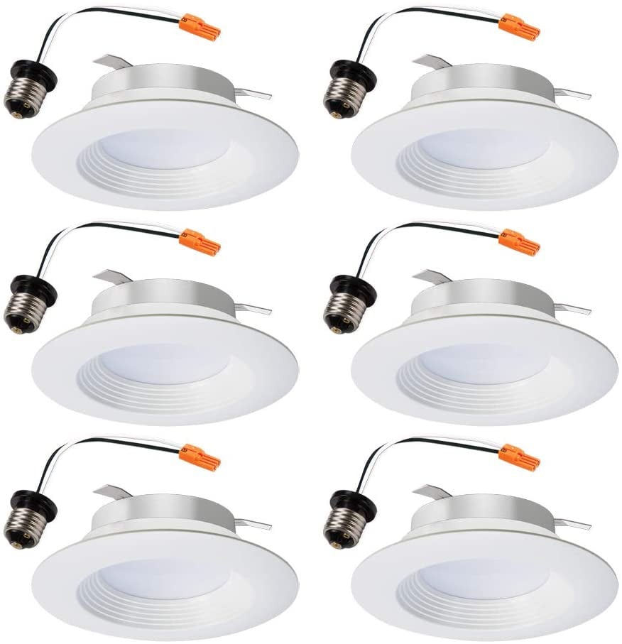 HALO RL460WH927PKBP -- LED White Ceiling Light Retrofit Trim 2700K (6 pack) Recessed Integrated LED