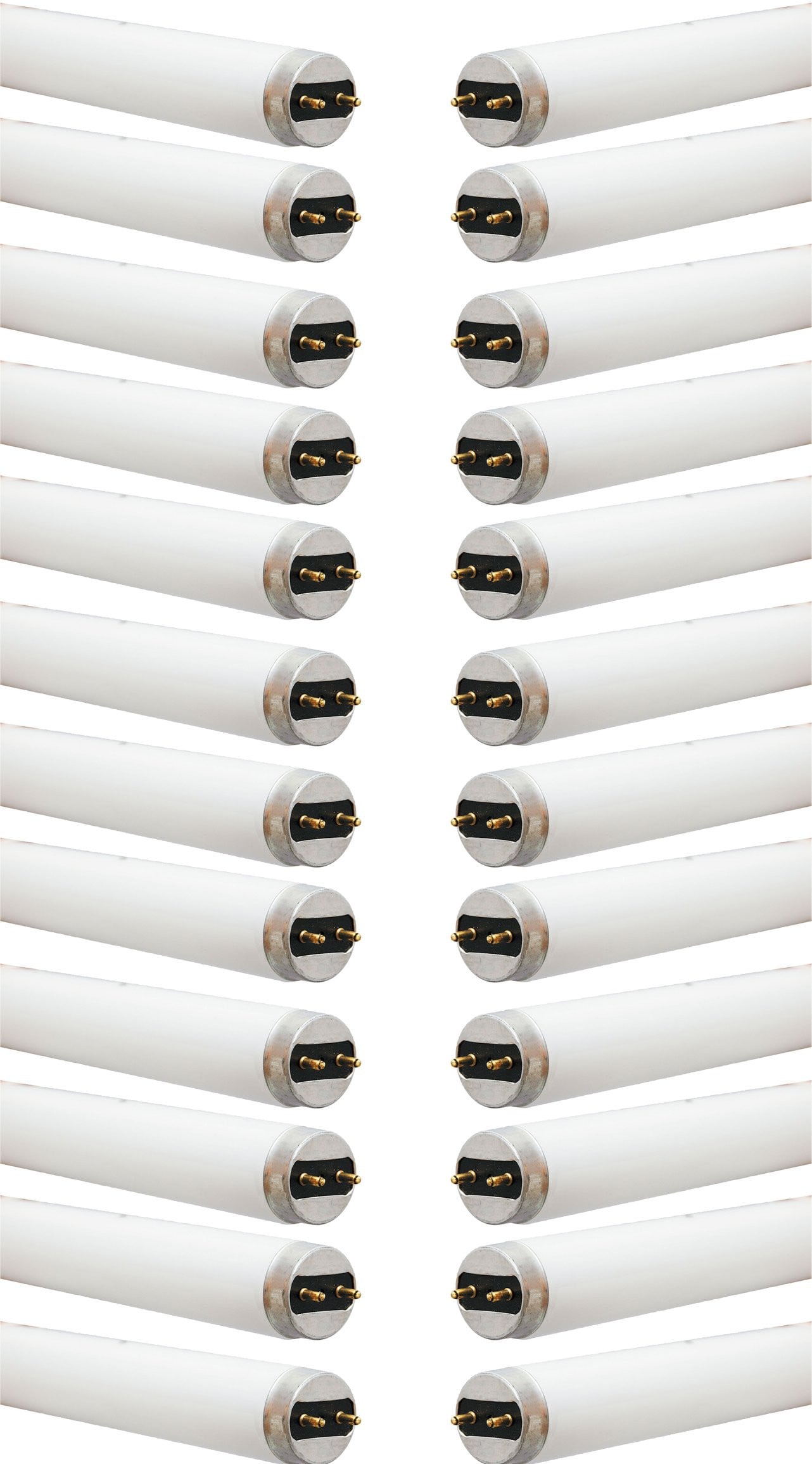 (case of 24) GE Garage & Basement Fluorescent Light Bulb, T8 Light Bulb, 25-Watt, 2080 Lumen, 36-Inch Length, Medium Bi-Pin G13 Base, Cool White, 24-Pac
