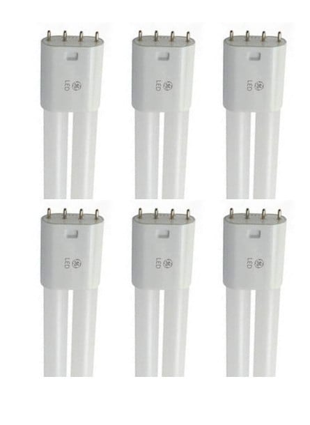 (case of 6) GE 39074 Led High Lumen Biax Plug-In upgrade for compact fluorescent, 21.85 inches, 17 watt, 4 pin 2G11 base, 3500K Neutral White, Frosted, Plug and Play ballast compatible LED Light bulb upgrade