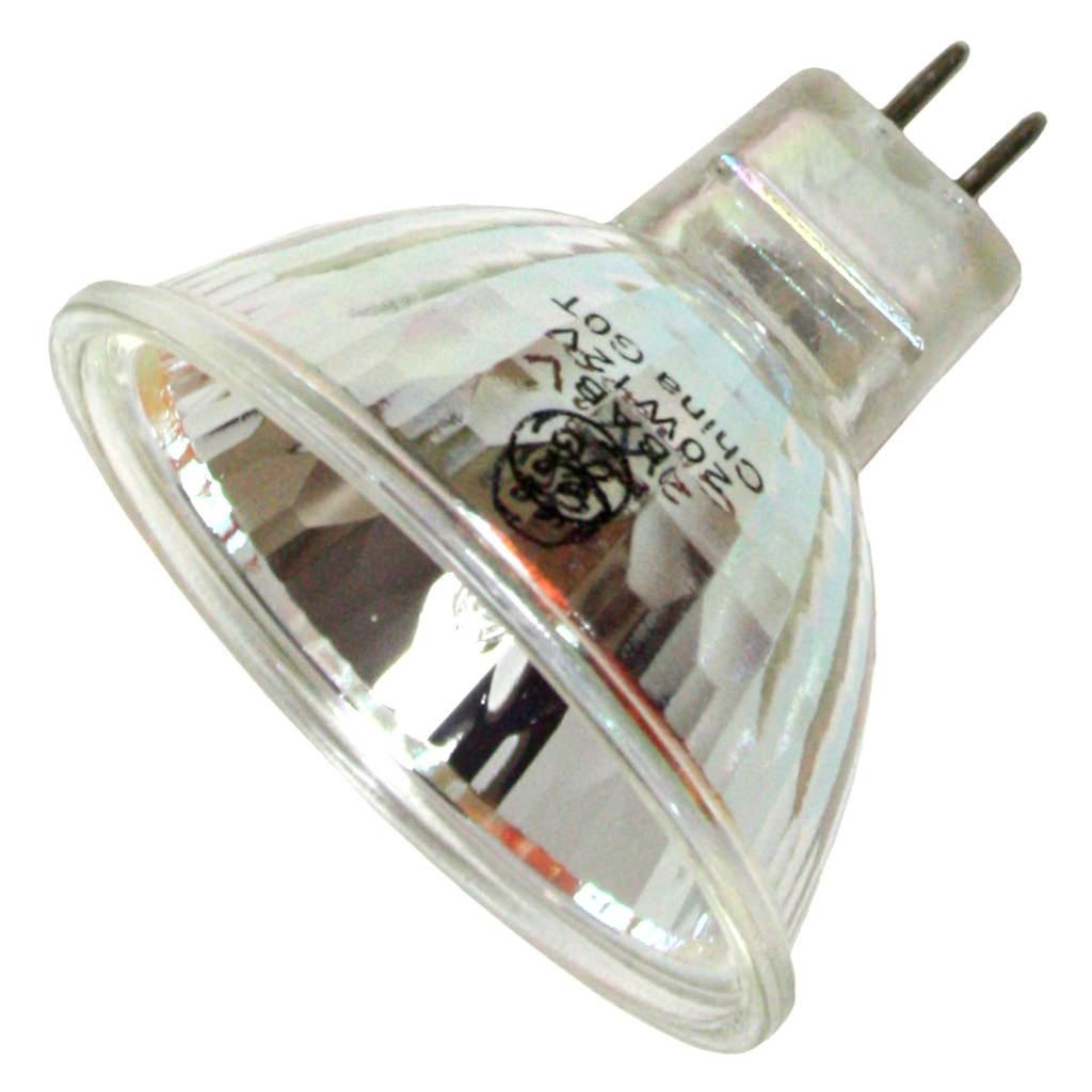 GE 25480 MR16 Halogen Flood Lamp, 20 watt, quartz Halogen Indoor, 2 pin GX5.3 base, 2900K, Q20MR16/FL 