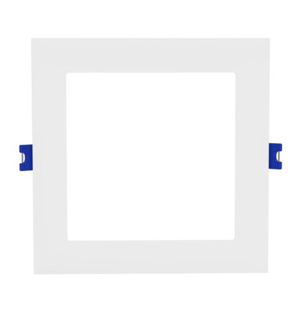 Philips Lightolier LED Flat Downlight, square, 4 inch, FD4SSLMZ10SCTUW, lumen selectable and color temperature selectable, Dimmable LED Downlight, White Luminaire Title 24 Compliant
