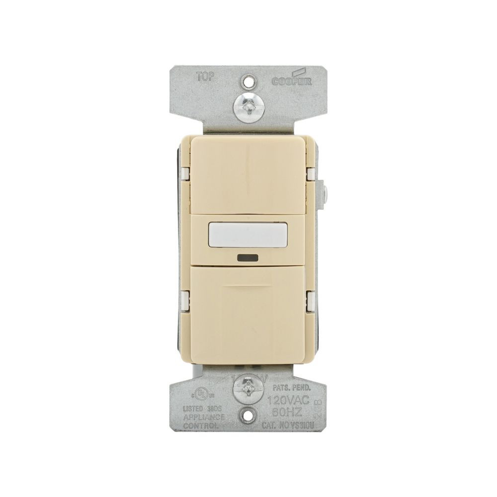 Eaton VS106D1-V Vacancy Sensor and Dimmer , 120V, Ivory