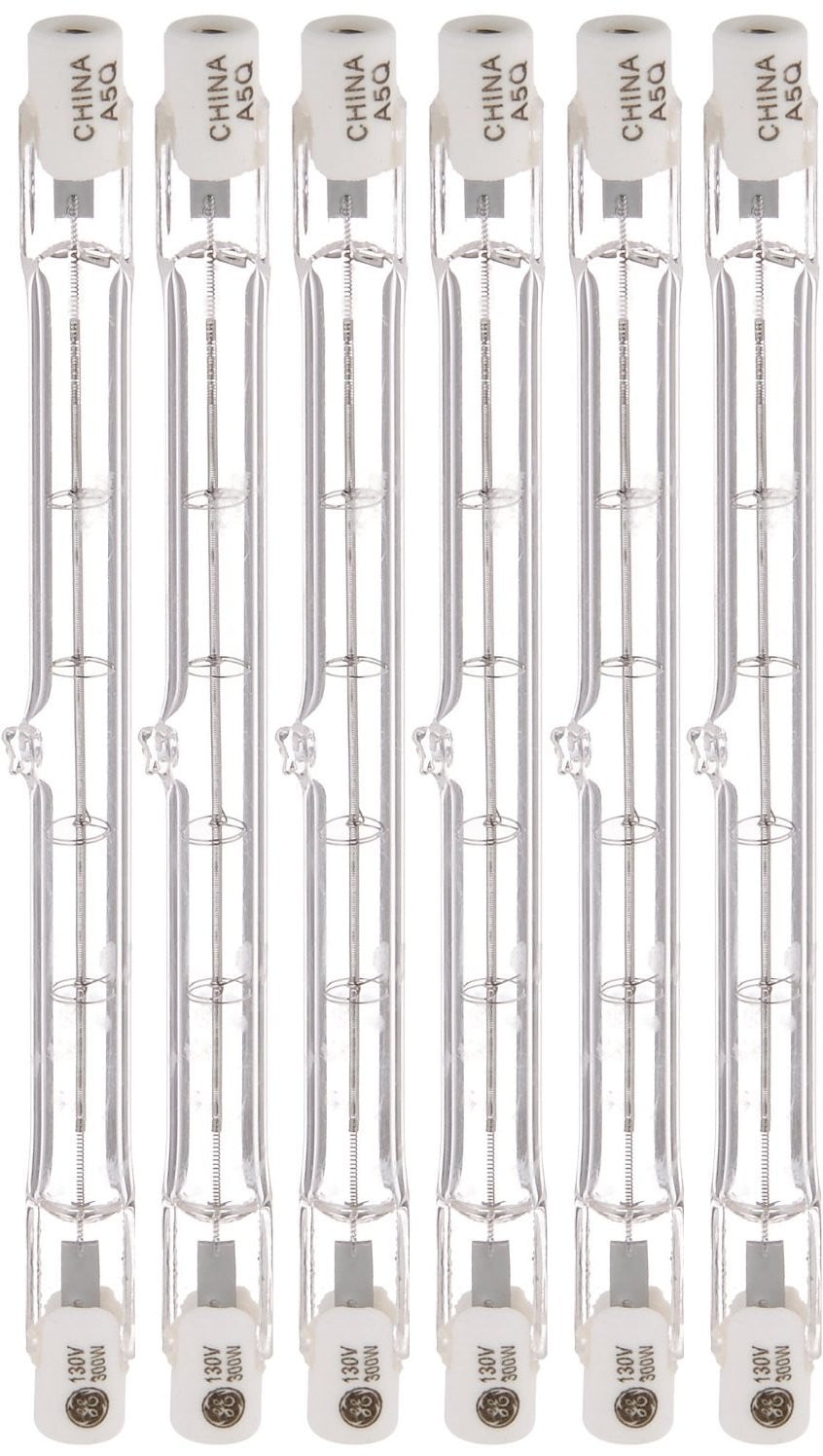 GE Lighting 24929 Proline300 Halogen T3 130V 300-Watt Light Bulb, 6-Pack