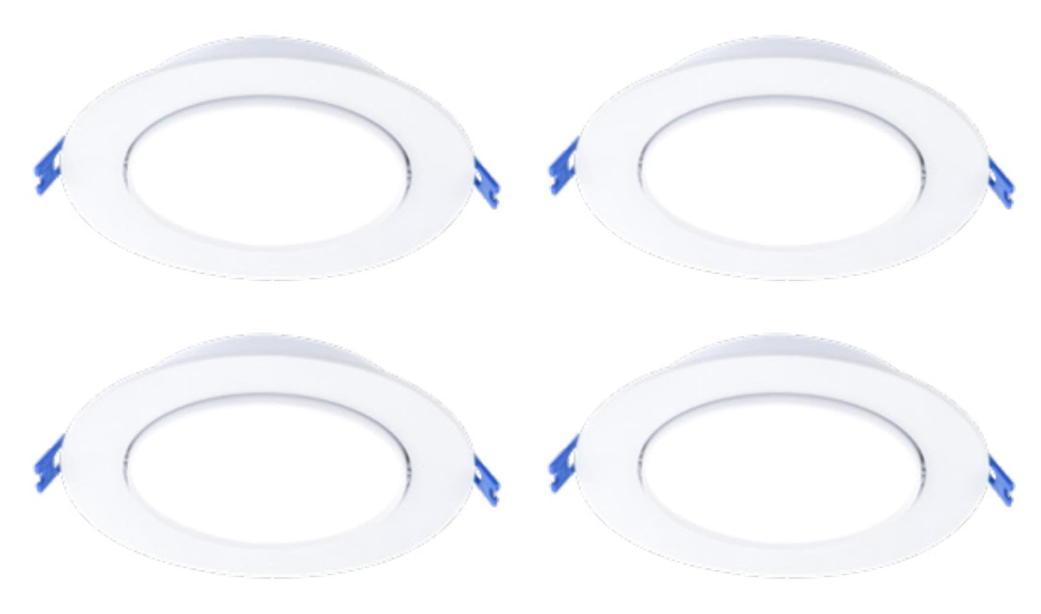 (case of 4) Lightolier LED 4 inch Round Gimbal Dual Select, 5CCT and Lumen Select, GB4RSLMZ10SCTUW LED, Dimmable, White Recessed Gimbal Accent Light