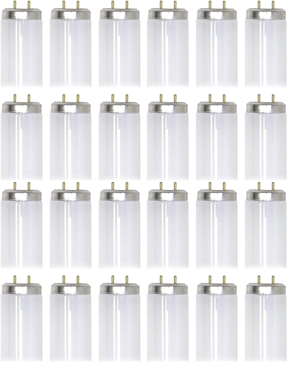 (case of 24) GE 64242 - F30T12/D/RS Straight T12 Fluorescent Tube Light Bulb, 30 watt, 1900 lumen, 6500K Daylight, 36 inch T12 Fluorescent light bulb, rapid start