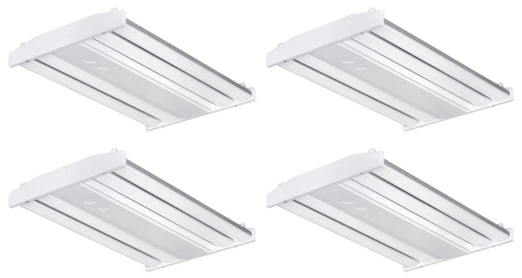 (case of 4) Hubbell Columbia Lighting LED Linear High Bay, 5000K, 10,500 Lumens, 74 watts, wide light distribution, 22.7 inches long, 0-10V Dimming, 2 ft LED High Bay, CLB2-50LX-W-EDU