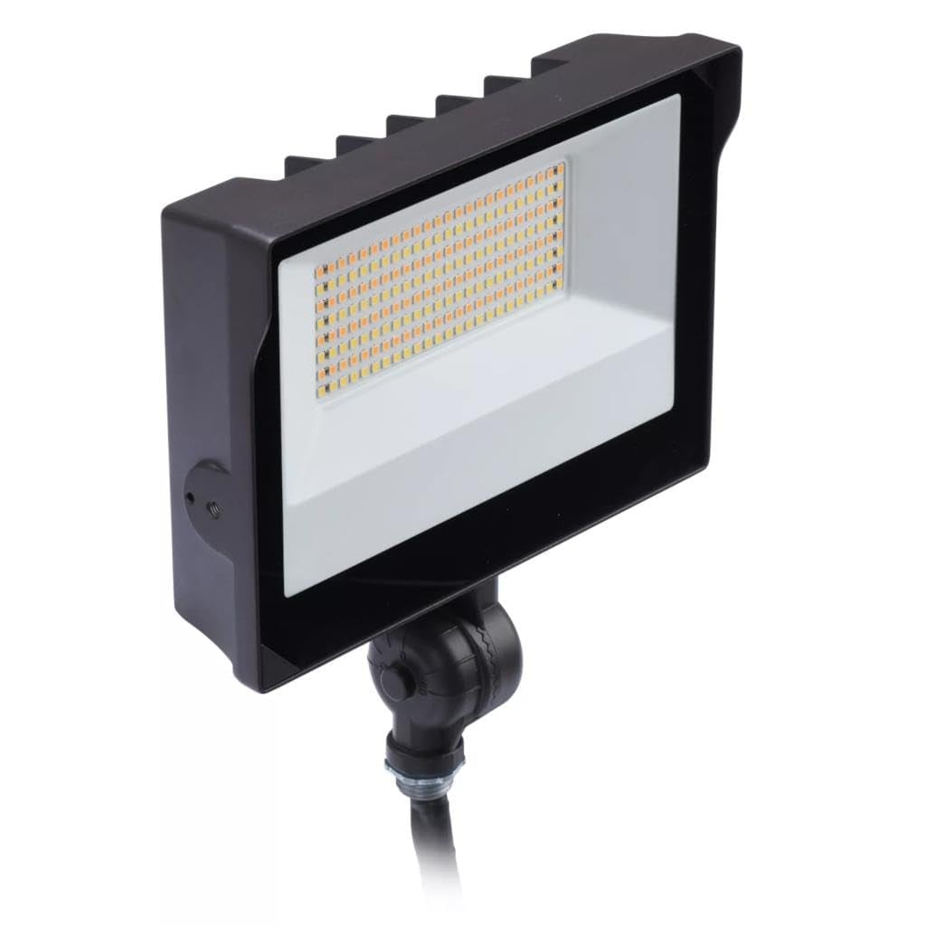 Keene SlimFlood LED Flood Light SF15-SCT-K-G2-10-BZ, field selectable color temperature (3000K, 4000K, 5000K), 15 watt, 2175 lumen, knuckle mount, bronze