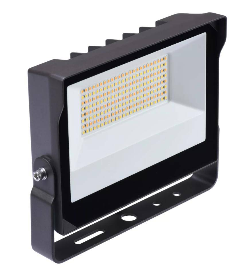 Philips Stonco SlimFlood Dual Select LED Floodlight, (3000K, 4000K, 5000K), (15w, 35w, 60w) Yoke Mount, Gen 2, 120-347V, with Photocell, Bronze Finish, SF60-SCT-Y-G2-10-PCB-BZ