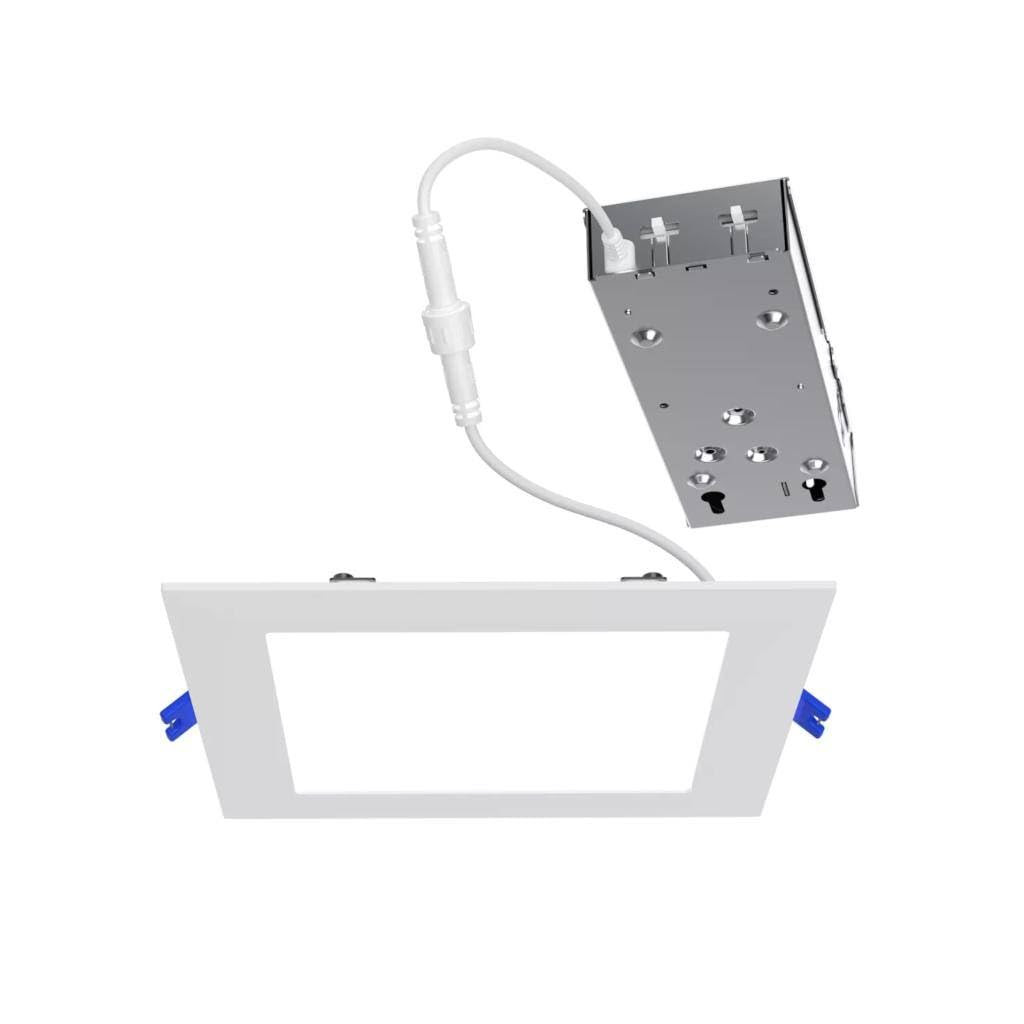 Philips Lightolier LED Flat Downlight, 3 inch square, field selectable lumens and color temperature, 0-10V dimming, 120/277V, FD3SSLMZ10SCTUW 