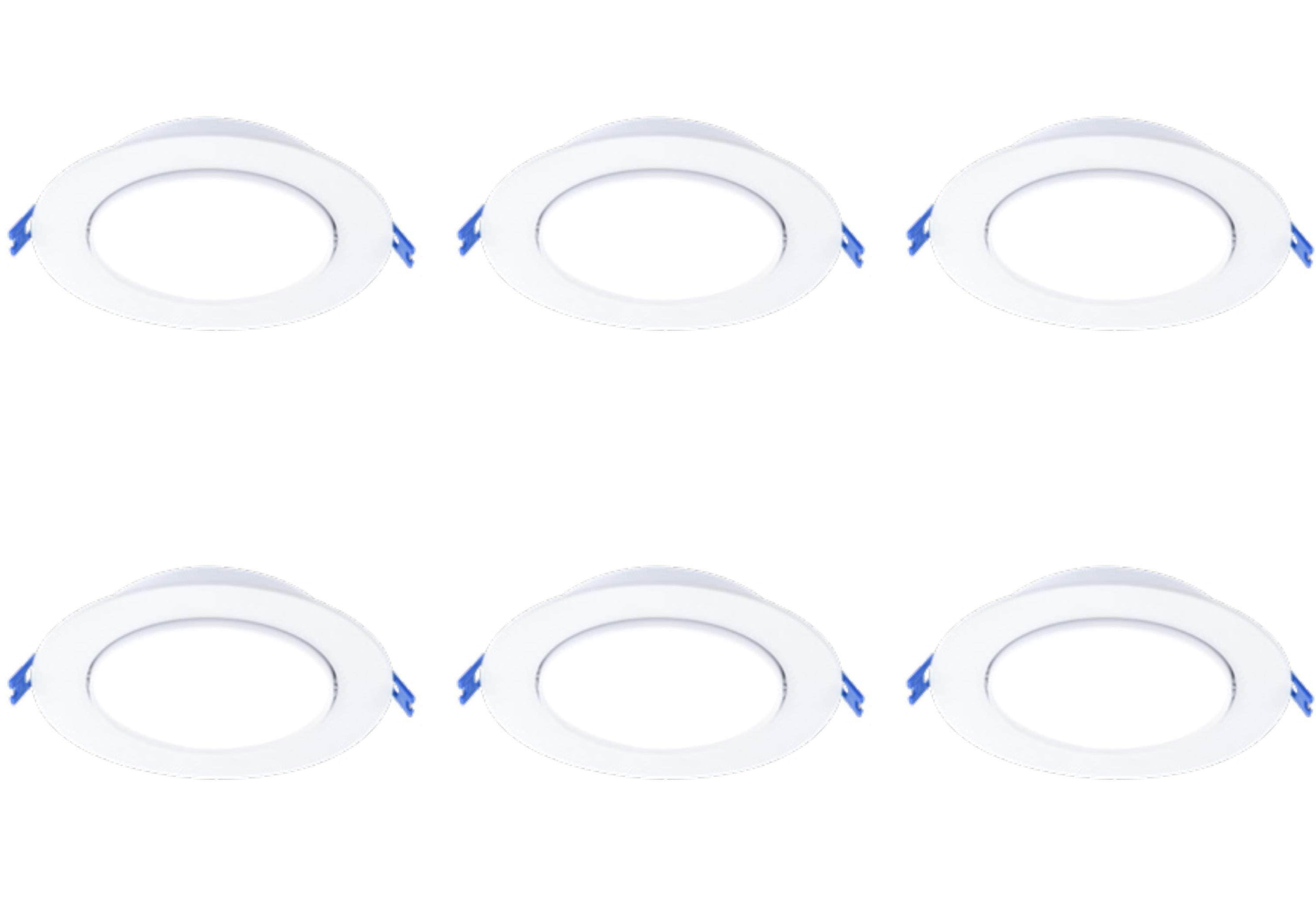 (case of 6) Lightolier LED Gimbal, 3 inch, 8 watt, 400 lumen, selectable Color Temperature, 30 degree tilt and 360 degree rotate, TRIAC dimming to 5 percent, GB3R4ESCT1W