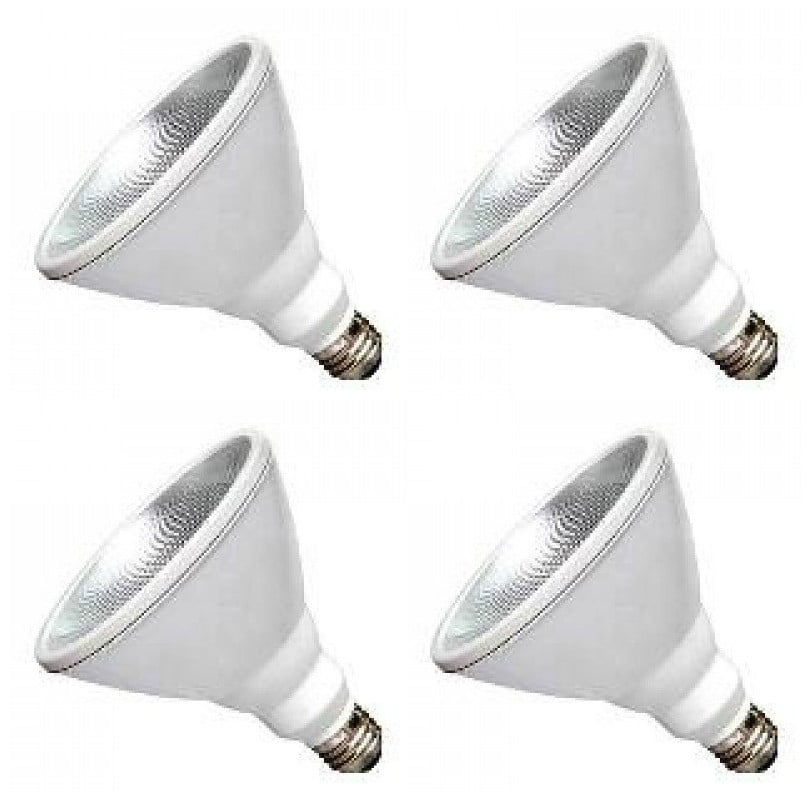 (case of 4) GE 76226 PAR38 Metal Halide HID bulb, CMH23PAR38/WFL/ECO, 23 watts, 1400 lumens, E26 medium base, 3000K