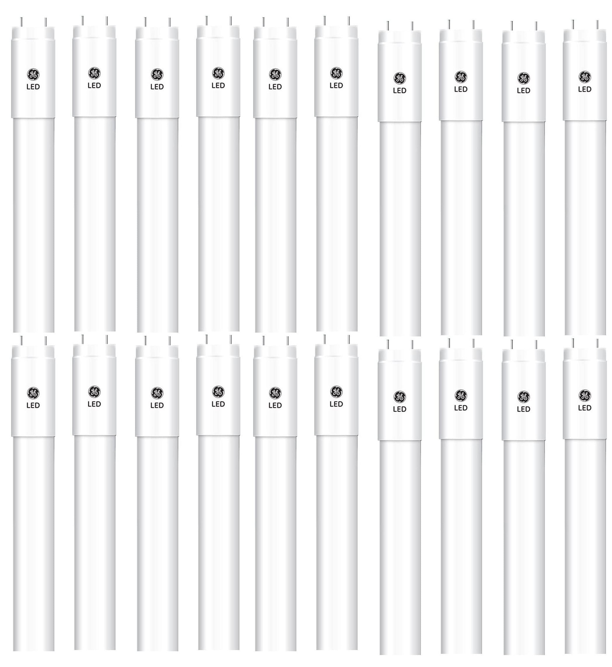 (case of 20) LIGHTING 31919 LED Tube Light Bulb, 48 inch T8, 3500K, 15-Watt, Ballast Bypass Type B, LED15BT8/G4/835