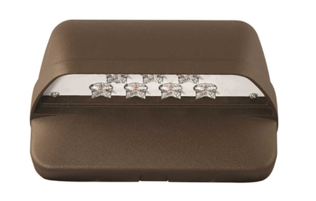 Hubbell  LNC Series 18 watt LED Outdoor Wall Pack Area Light, Dark Bronze,  1500 lumens, 120-277V, 4000K Color Temp, Type 3 Light Distribution, LNC-7LU-4K-3-1