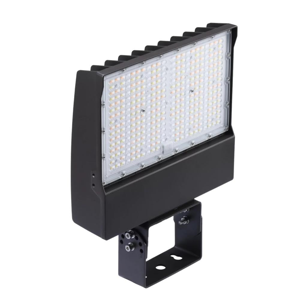 Keene by Signify SlimFlood LED Floodlight, Field Selectable Lumens and Color Temperature, Trunion Mount, 120-347V, with Photocell, Bronze,  SF100-SCT-T-G2-10-PCB-BZ, outdoor LED Fixture