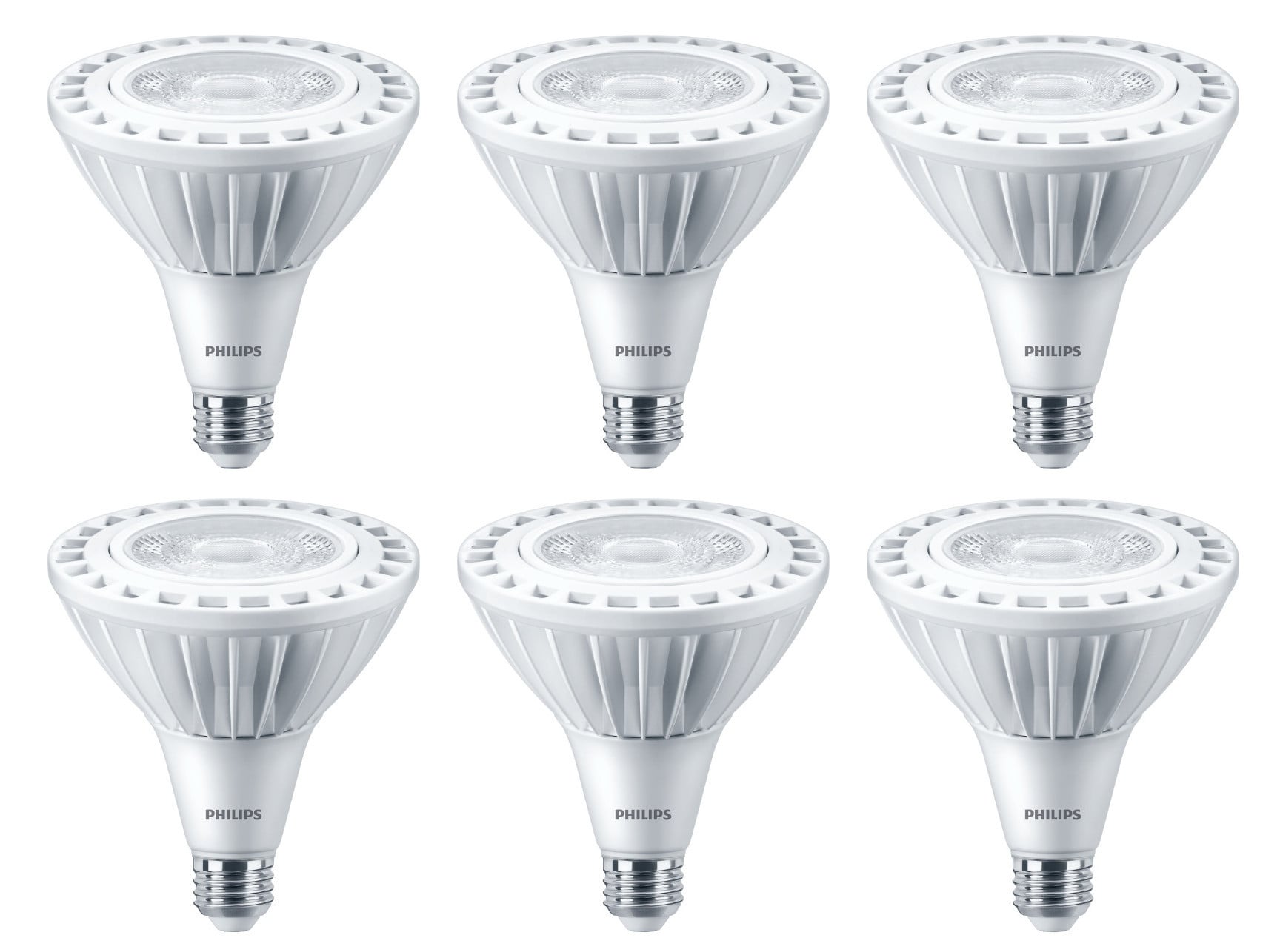 Philips 569731 TrueForce High Lumen LED PAR38  Indoor Flood Light, 27 watt, 2800 lumens, 3000K, bright white, Dimmable, Medium base, 120-277V (case of 6)