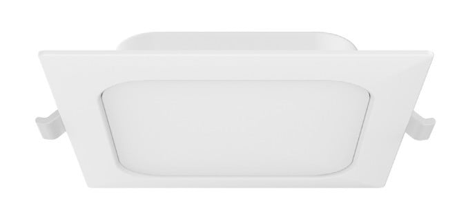 Lumination LRX Downlight, LED ultra-thin, wafer, disk, 4 inch square, 9 watts 700 lumens, 90CRI, selectable color temperature (3500K, 4000K, 5000K) Dimmable, 120-277V