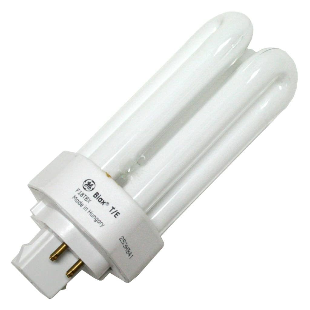 GE Energy Smart CFL, Triple Tube Biax Light Bulb, T4 Light Bulb, 18-Watt, 1200 Lumen, G24Q-2 4-Pin Base, Warm White,  Compact Fluorescent 