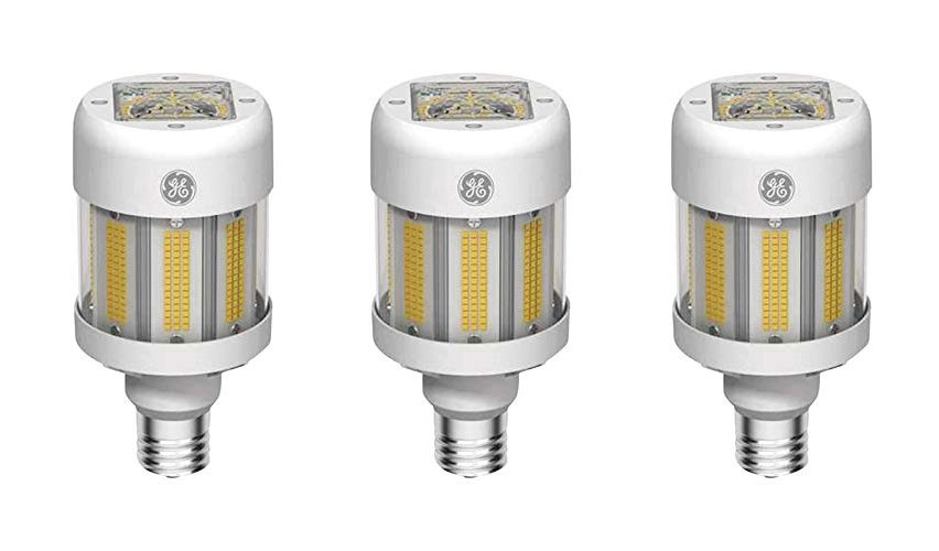 (case of 3) GE 43258 LED Omni-Directional 250 watt HID replacement, 80 watt LED corn cob light bulb, 4000K Cool White, 11800 lumens