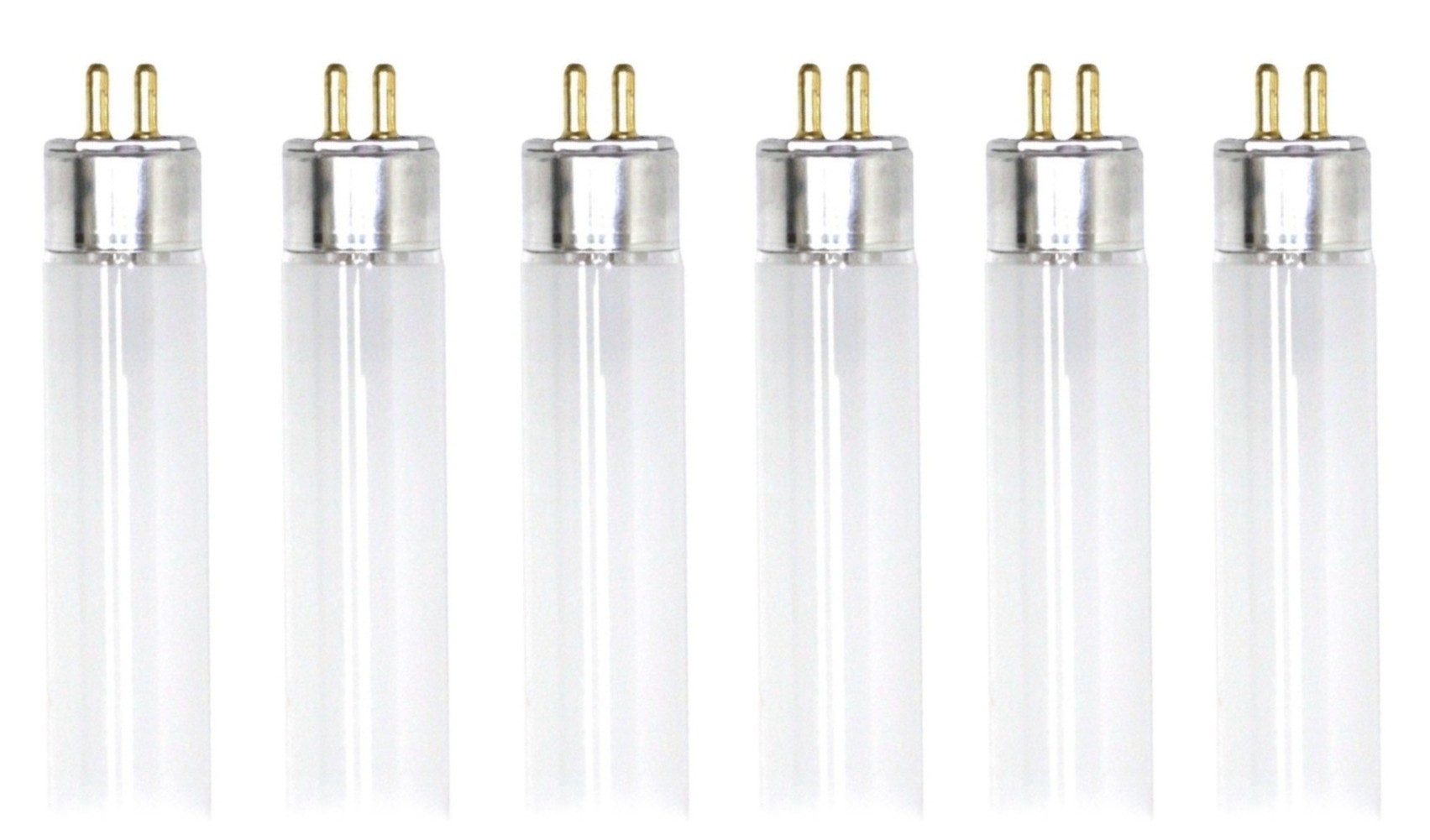 (case of 6) GE 10032 - F6T5/CW Straight T5 Fluorescent Tube Light Bulb, 6 watts, 42 volts, 9 inch, Cool White, Starcoat