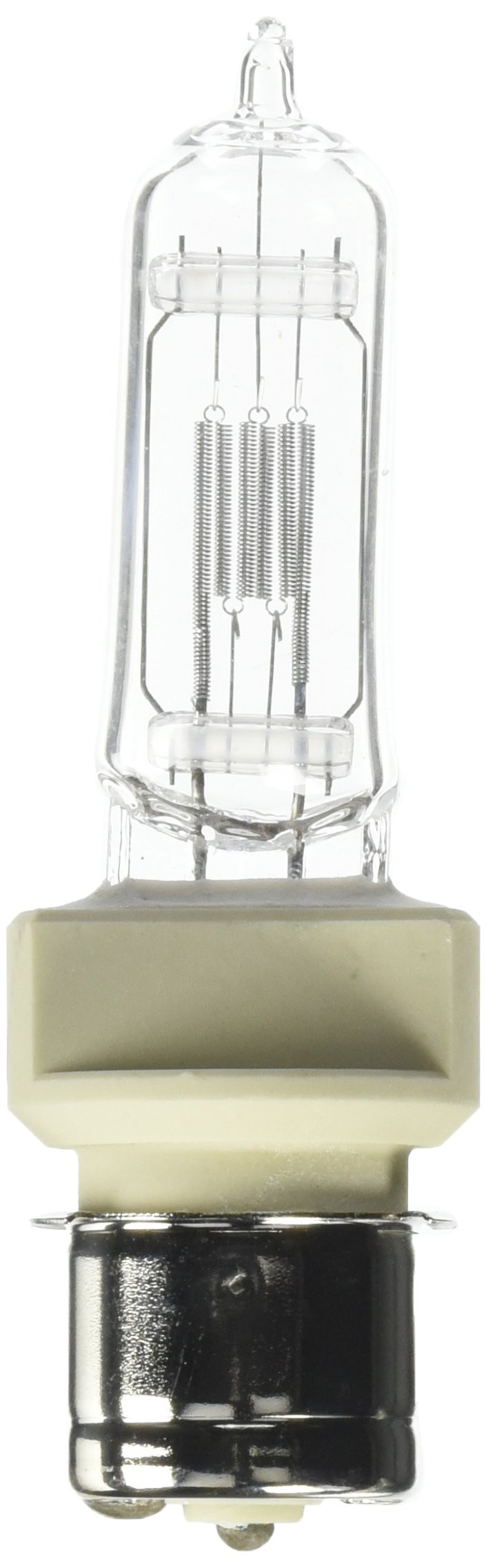 GE 88605 750W Halogen Lamps Projector Light Bulb, 750 watt, 120 volt, T7, Medium Prefocus (P28s) Base, 3050K, Clear, Quartzline, Q750T7/CL/2P 
