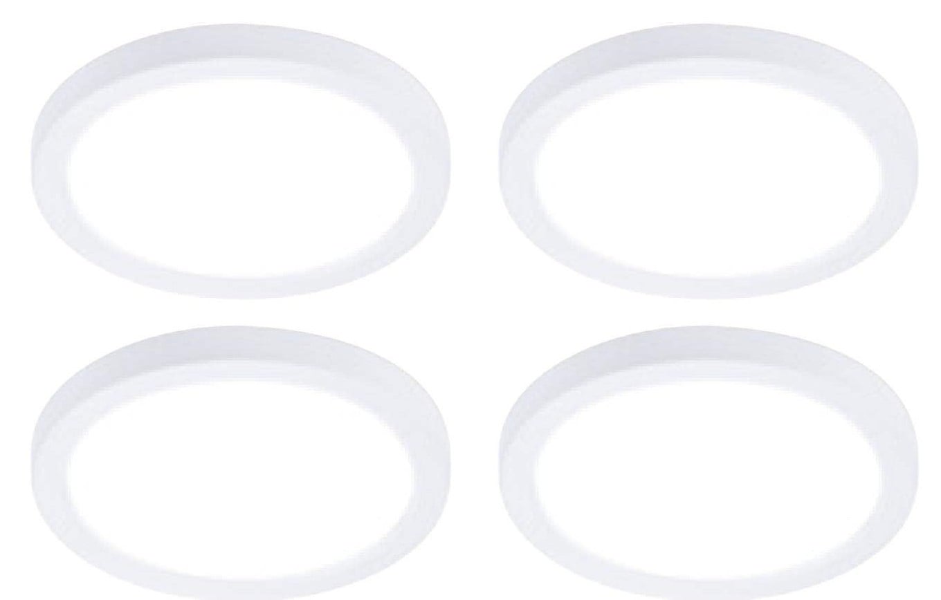 (case of 4) Lightolier LED Surface Mount Downlight, 7 inch round, 1000 lumen, 14 watts, Selectable Color Temperature, TRIAC Dimming, 120VAC, slim profile, white, SD7R10ESCT1W 