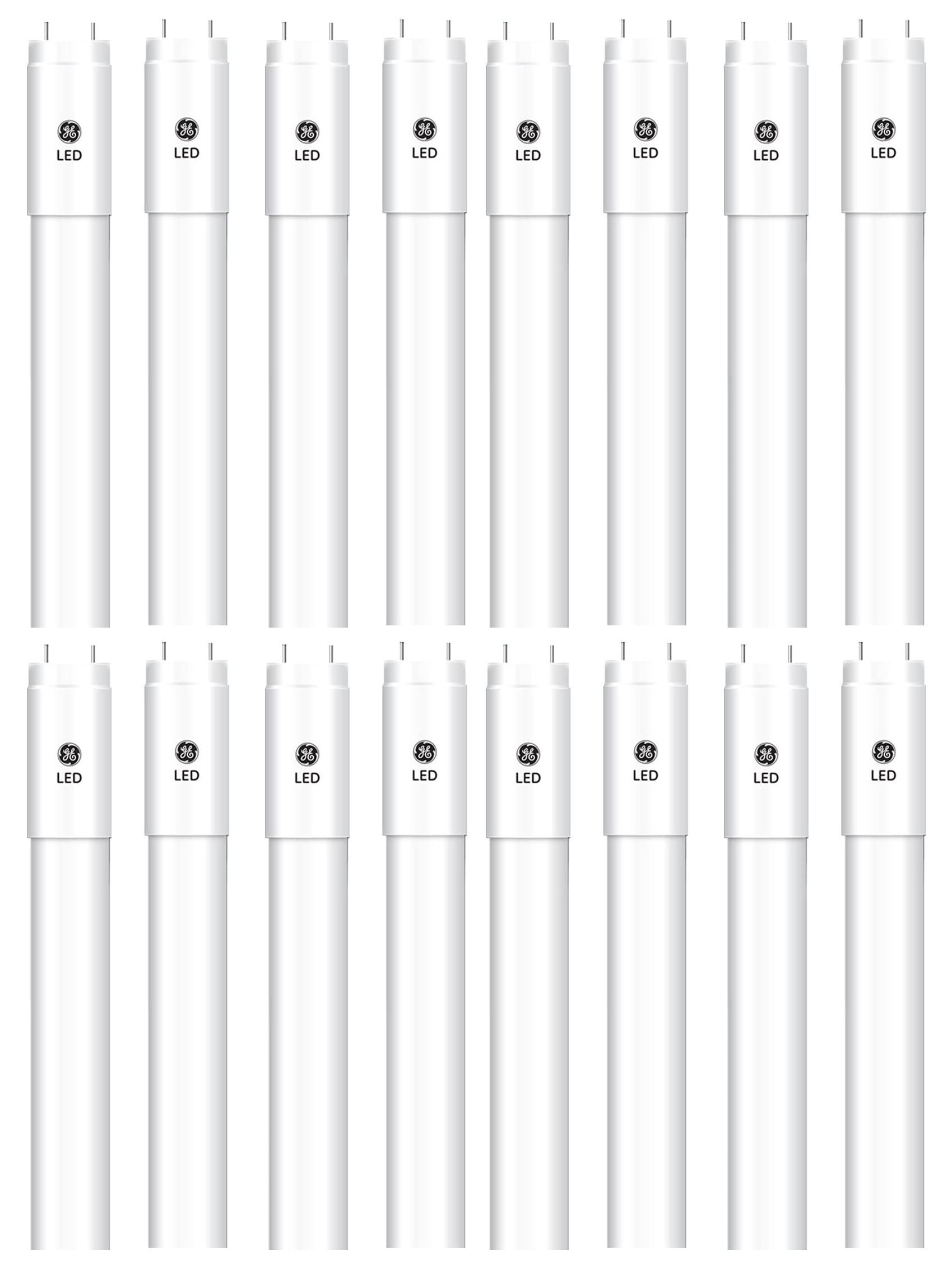 (case of 20 tubes) GE 76150 Glass LED T5 Tube, 22 inches, Frosted, 3000K (Soft White), 13 watts, 1800 lumens, Type C external driver, replacement for T5 fluorescent