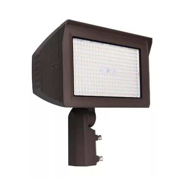 Stonco Keene SlimFlood LED Floodlight Area Light, Field Selectable wattage (190, 220, 250W), Field Selectable Color (3000K, 4000K, 5000K), 120-347V, PCB Photocell, Bronze, SF250-SCT-G3-10-PCB-BZ