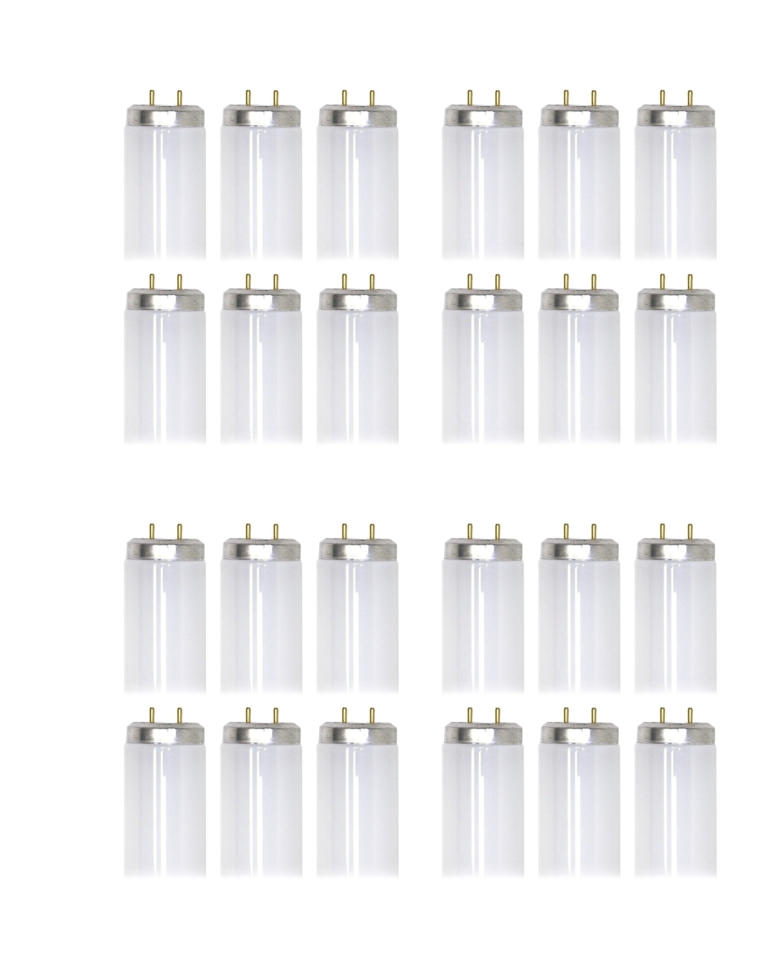 (case of 24) GE 45742 - F17T8/SPX30/ECO Straight 24 inch T8 Fluorescent Tube, 17 watts, 1350 lumens, 3000K Natural White