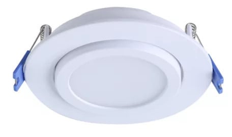 Lightolier LED Gimbal, 6 inch round, recessed downlight, Selectable lumens (900, 1100) and Selectable Color Temperature  (2700K, 3000K, 3500K, 4000K & 5000K) 0-10V Dimming, white