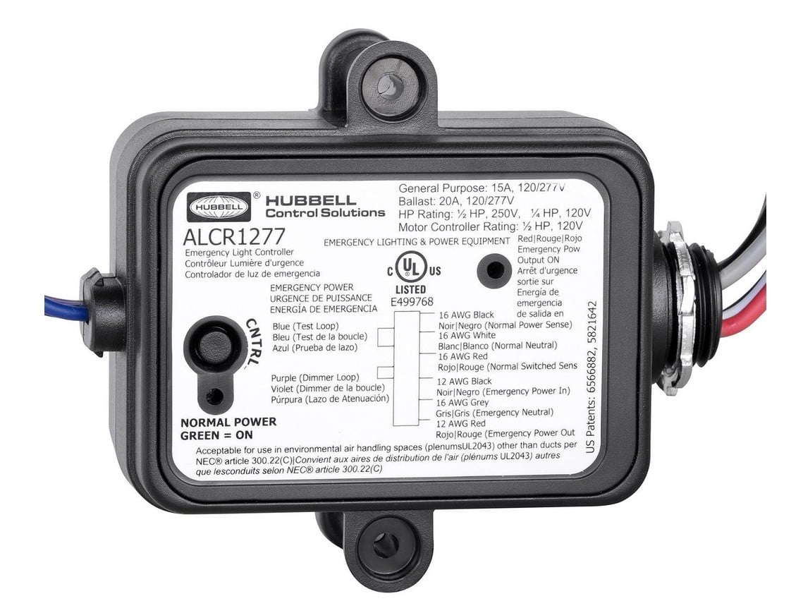 Current ALCR1277 UL924 Emergency Lighting Automatic Load Control Relay 120/277V