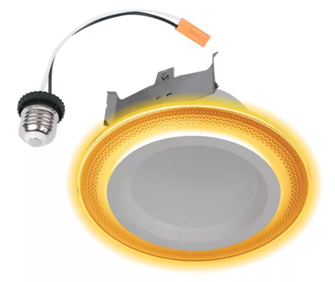 HALO RL LED Recessed Lighting 4 inch Trim with Night Light 5CCT 700lm