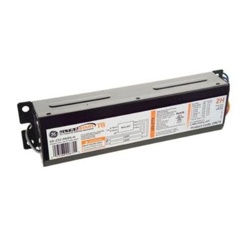 GE Lighting 96720 GE232-MVPS-L 120/277-Volt UltraStart Electronic Fluorescent T8 Programmed Rapid Start Ballast 2 or 1 F32T8 Lamps