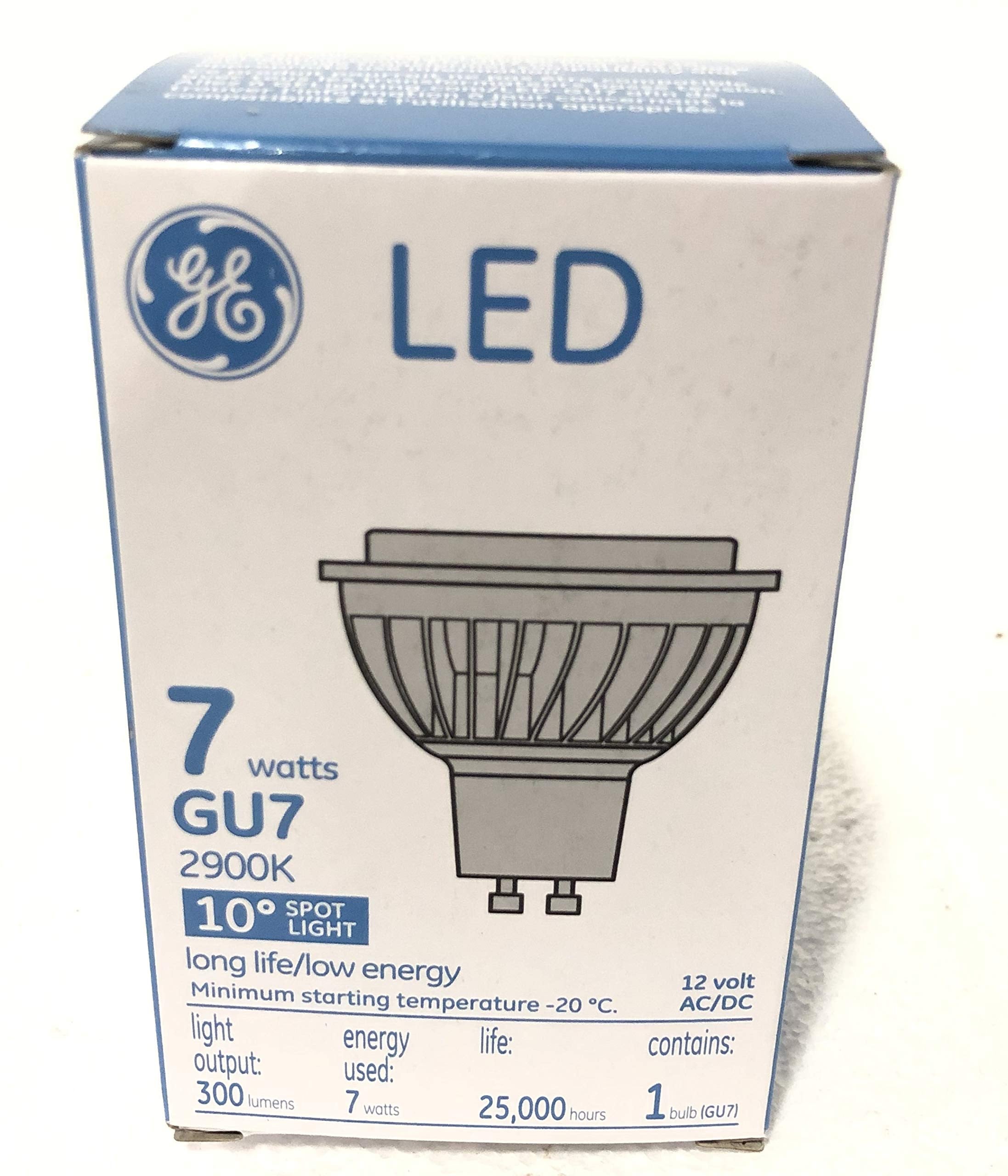 Ge 42341 Led GU7 Bulb 12Volts AC/DC 7 watts 2900K 300 Lumens 6pack