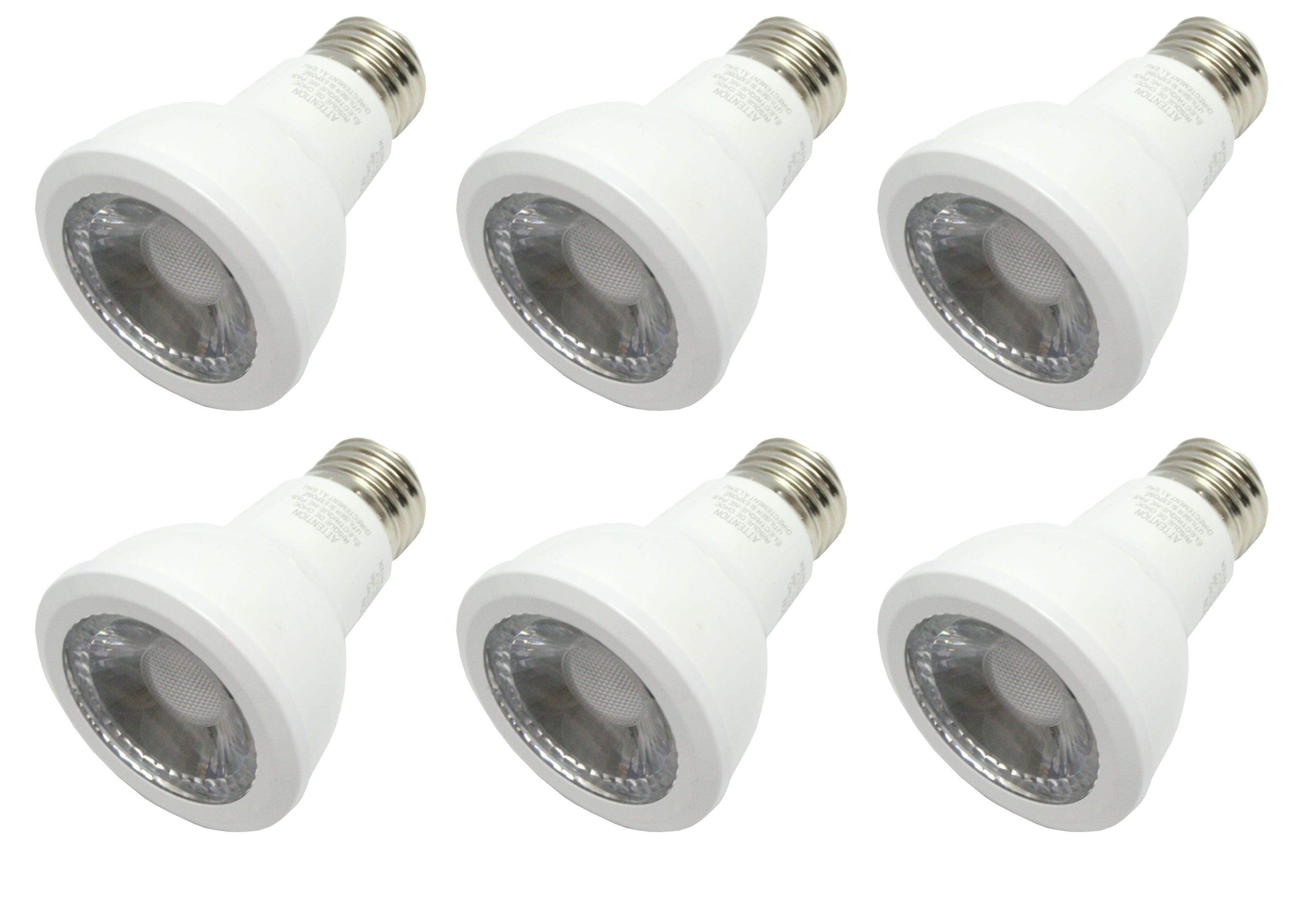 (case of 6) GE 93107782 Par20 LED Reflector Flood, Dimmable 7 watt 430 lumens LED Light Bulb