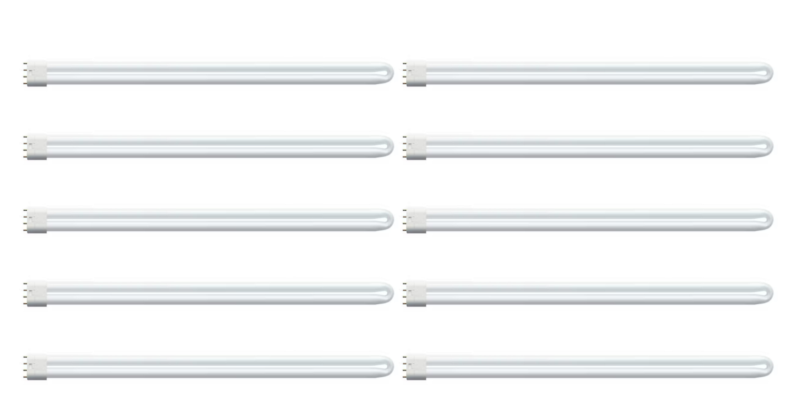 (10 bulbs) GE 75399 F40/25BX830IS/WM 25-Watt 3000K 4-Pin Single Tube Compact Fluorescent Lamp, 21.5 inch