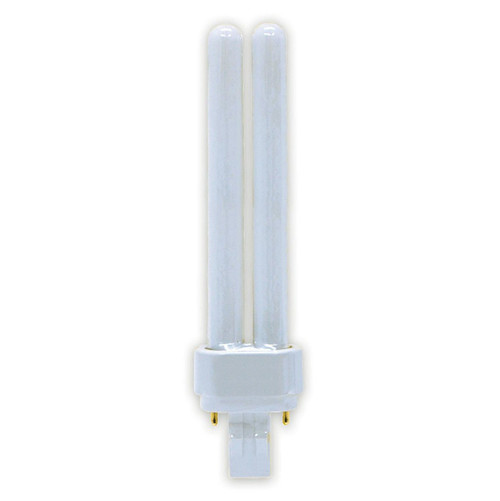 GE Lighting 97600 (6-Pack) F18DBX/835/ECO4P 18-Watt CFL Plug-In Double Biax Ecolux Light Bulb. 3500K, 1250 Lumens, T4 shape, G24q-2 4-Pin Base
