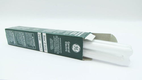 GE 97609 - F26DBX/841/ECO - 26 Watt Quad-Tube Compact Fluorescent Light Bulb, 2 Pin, 4100K