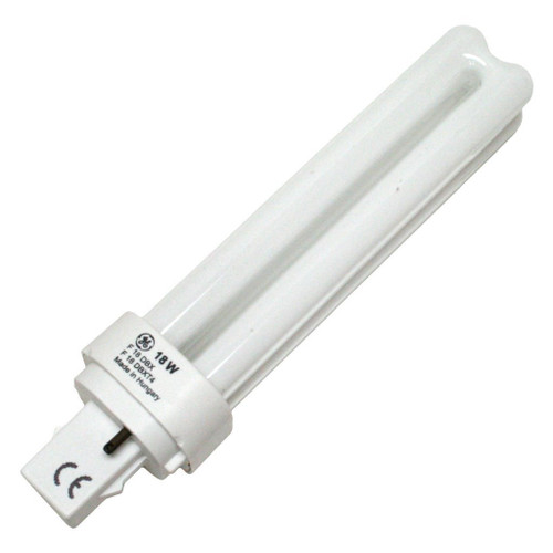 (25 Pack) GE 97579 F18DBX/835/ECO 18-Watt 3500K 2-Pin Double Tube G24D-2 Base Compact Fluorescent Lamp