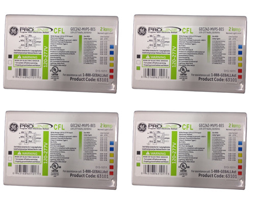 GE 63101 GEC242-MVPS-BES High frequency electronic ballasts for 2 or 1 CFL lamps GE 63101 GEC242-MVPS-BES High frequency electronic ballasts for 2 or 1 CFL lamps