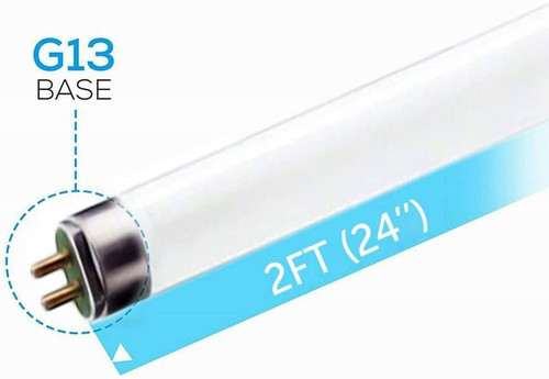 (case of 6) GE 72133 - F17T8/XL/SPX35WMEC Straight T8 Fluorescent Tube Light Bulb 17 watts T8 3500K