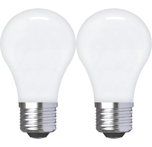 GE Lighting 31375 Finish Light Refresh HD Dimmable LED A15 Ceiling Fan Bulb 4 (40-Watt-Replacement), 300-Lumen Medium Base, 2-Pack Standard, Frosted Daylight, 2