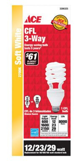 Ge Lighting 76444 "3-Way" CFL Bulb 12/23/29W - Soft White