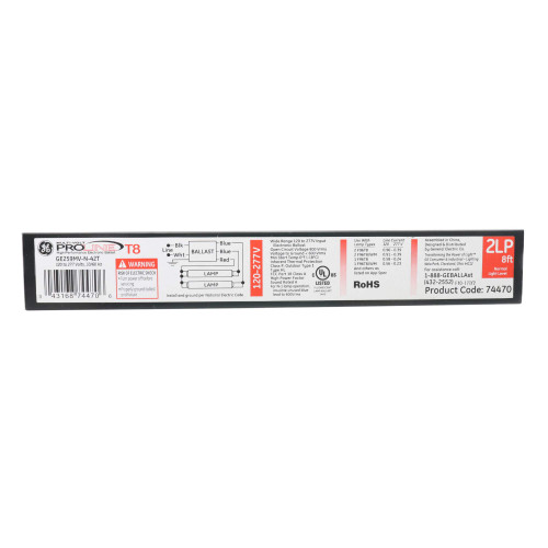 General Electric 74470 GE259MV-N-42T 2-Lamp Electronic Ballast, 120-277V, 50/60Hz