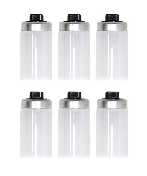 (6 pack) GE 10778 High Output 48 inch T12 Fluorescent Lamp, F48T12/D/HO, 6500K Color Temp, 60 watts, 3400 lumens, Recessed Double Contact R17d base