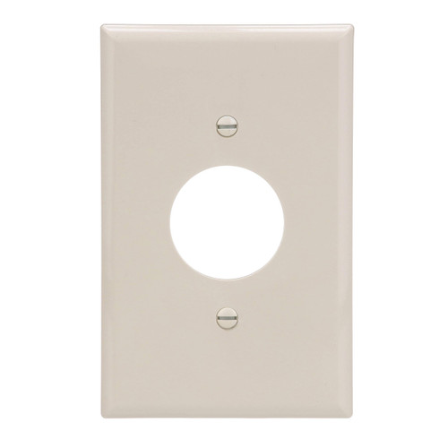 (10 pack) Eaton PJ7LA Mid-Size Polycarbonate 1-Gang Power Outlet Wallplate, Light Almond