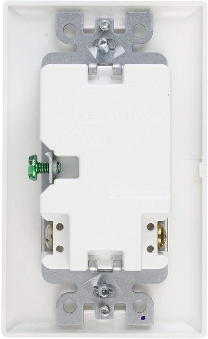 Eaton 7739W LED Step Light Recessed Light with Louvered Wall Plate, White