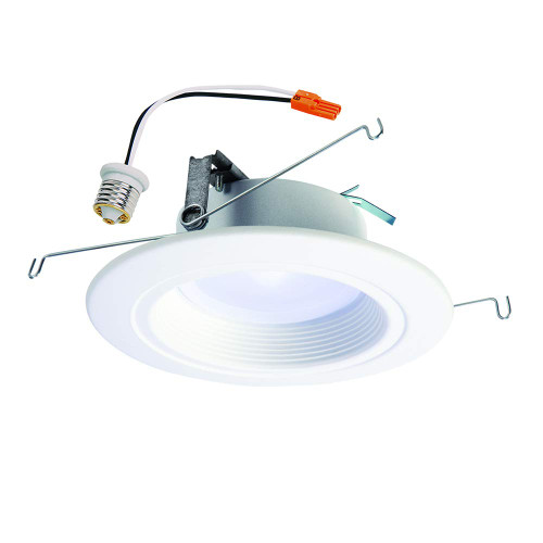 HALO Recessed RL560WH6935R 5" or 6" Integrated LED Recessed Trim, White, 735 lumens, Wet rated for shower use