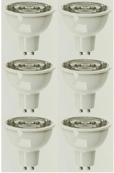 (case of 6) GE 36485 LED MR16 3000k 25 degree narrow flood, 520 lumens, 7 watts